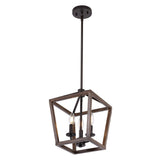 Oria 10" Iron Farmhouse Industrial Lantern LED Pendant - JONATHAN Y