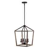 Oria 10" Iron Farmhouse Industrial Lantern LED Pendant - JONATHAN Y