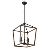 Oria 10" Iron Farmhouse Industrial Lantern LED Pendant