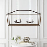 Oria 10" Iron Farmhouse Industrial Lantern LED Pendant