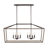 Oria 10" Iron Farmhouse Industrial Lantern LED Pendant