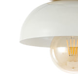 Paulina Classic Industrial Iron LED Flush Mount - JONATHAN Y