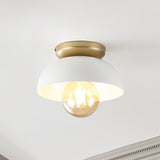 Paulina Classic Industrial Iron LED Flush Mount - JONATHAN Y