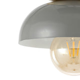 Paulina Classic Industrial Iron LED Flush Mount - JONATHAN Y
