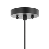 Koda 13" Farmhouse Coastal Bohemian Rattan 180" Cord Plug-In or Hardwired LED Pendant - JONATHAN Y