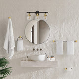 Hugo 24.5" 3-Light Farmhouse Classic Vanity Light with Bathroom Hardware Accessory Set - JONATHAN Y
