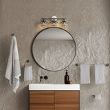 Avalon 26" 3-Light Farmhouse Cottage Vanity Light with Bathroom Hardware Accessory Set - JONATHAN Y