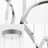 Helix 24" 1-Light Contemporary Minimalist Aluminum Ribbon Integrated LED Pendant - JONATHAN Y