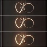 Helix 24" 1-Light Contemporary Minimalist Aluminum Ribbon Integrated LED Pendant - JONATHAN Y