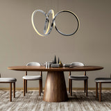 Helix 24" 1-Light Contemporary Minimalist Aluminum Ribbon Integrated LED Pendant - JONATHAN Y