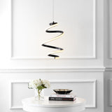 Whirl Modern Minimalist Aluminum/Iron Abstract Integrated LED Pendant