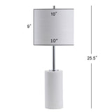 Aksel 25.5" Marble LED Table Lamp - JONATHAN Y