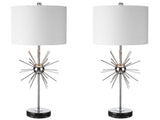 Aria 31.5" Metal/Marble LED Table Lamp - JONATHAN Y
