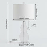 Hadley 26" Crystal LED Table Lamp Clear – DIM