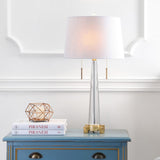 Zoe 29.5" Crystal LED Table Lamp - JONATHAN Y