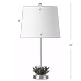 Amelia Lotus 25" Crystal LED Table Lamp - JONATHAN Y