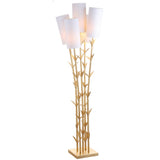 Bamboo Brass 65.5" LED Floor Lamp - JONATHAN Y