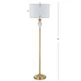 Evelyn 60" Crystal / Metal LED Floor Lamp