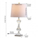 Chloe 26" Crystal LED Table Lamp Clear – DIM