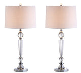 Emma 29.5" Crystal LED Table Lamp Set 2
