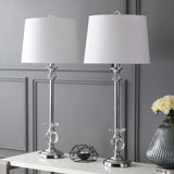 Elizabeth 33" Crystal/Metal LED Table Lamp - JONATHAN Y