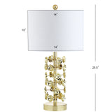 Flora 25.5" Resin/Metal LED Table Lamp - JONATHAN Y