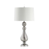 Murano 32" Swirled Crystal/Glass LED Table Lamp - JONATHAN Y