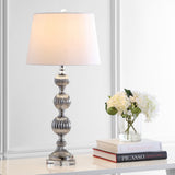 Vivienne 31" Triple Sphere Glass/Crystal LED Table Lamp - JONATHAN Y