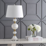 Maddie 30" Glass/Crystal LED Table Lamp - JONATHAN Y