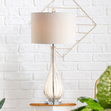 Dew Drop 32.75" Glass/Crystal LED Table Lamp - JONATHAN Y