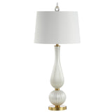 Gillian 33.7" Glass LED Table Lamp - JONATHAN Y