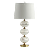 Carter 29.7" Glass LED Table Lamp - JONATHAN Y