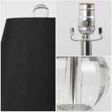 Goddard 16" Crystal Ball/Metal LED Table Lamp - JONATHAN Y