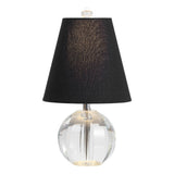 Goddard 16" Crystal Ball/Metal LED Table Lamp - JONATHAN Y