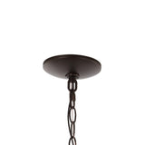 Manteo 8.25" Farmhouse Industrial Iron/Glass Outdoor LED Pendant - JONATHAN Y