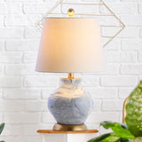 Holly 20.5" Marbleized Ceramic LED Table Lamp - JONATHAN Y