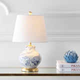 Holly 20.5" Marbleized Ceramic LED Table Lamp - JONATHAN Y