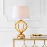 Sebastian 28.5" Metal Trellis LED Table Lamp - JONATHAN Y