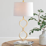 Levi 31.5" Metal/Crystal LED Table Lamp - JONATHAN Y