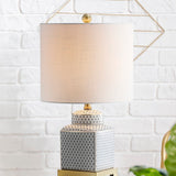 Cleo 21.5" Ceramic/Metal Ginger Jar LED Table Lamp