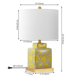 Catherine 22" Ceramic/Metal Ginger Jar LED Table Lamp - JONATHAN Y