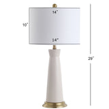 Hartley 29" Ceramic Column LED Table Lamp - JONATHAN Y