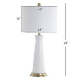 Hartley 29" Ceramic Column LED Table Lamp - JONATHAN Y