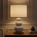 Vienna 25.5" Ceramic LED Table Lamp Gold/Brass Gold – AI-ON