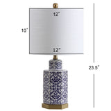Diana 23.5" Ginger Jar Ceramic/Metal LED Table Lamp