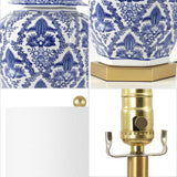 Gretchen 25" Ginger Jar Ceramic/Metal LED Table Lamp