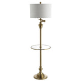Cora 60" Metal/Glass LED Side and Floor Lamp