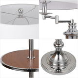 Cora 60" Metal/Glass LED Side and Floor Lamp