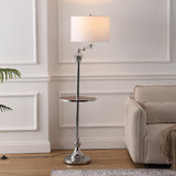 Cora 60" Metal/Glass LED Side and Floor Lamp