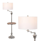 Cora 60" Metal/Glass LED Side and Floor Lamp